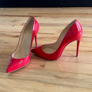 Red Louboutin pigalle follies 100mm